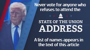 The Great Desertion of Duty – The Official 2026 SOTU Boycott List: The “Mentally Unfit”