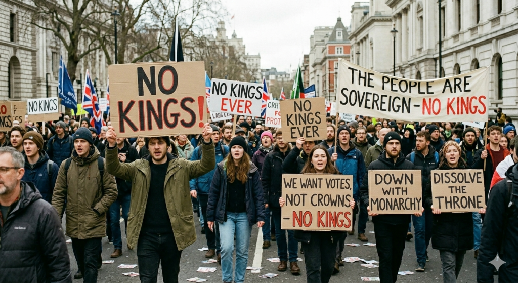 NO KINGS: THE PITIFUL WHIMPER OF THE UNEMPLOYABLE, UNHAPPY, AND THE UNLOVED