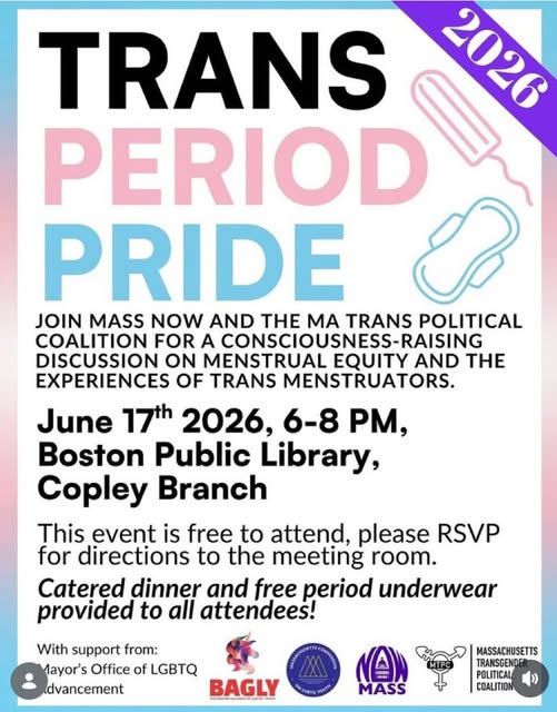 BOSTON’S TAX-FUNDED CLOWN SHOW: PRETENDING THAT MEN IN DRESSES MENSTRUATE