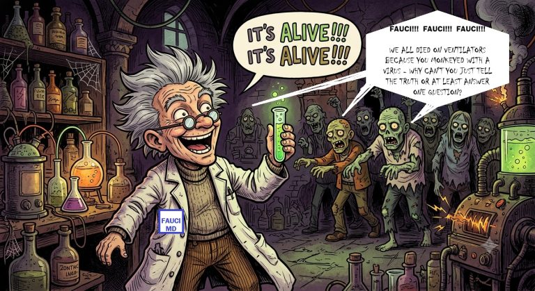 Fauci – The 5th Amendment Frankenstein – The Mum Mengele