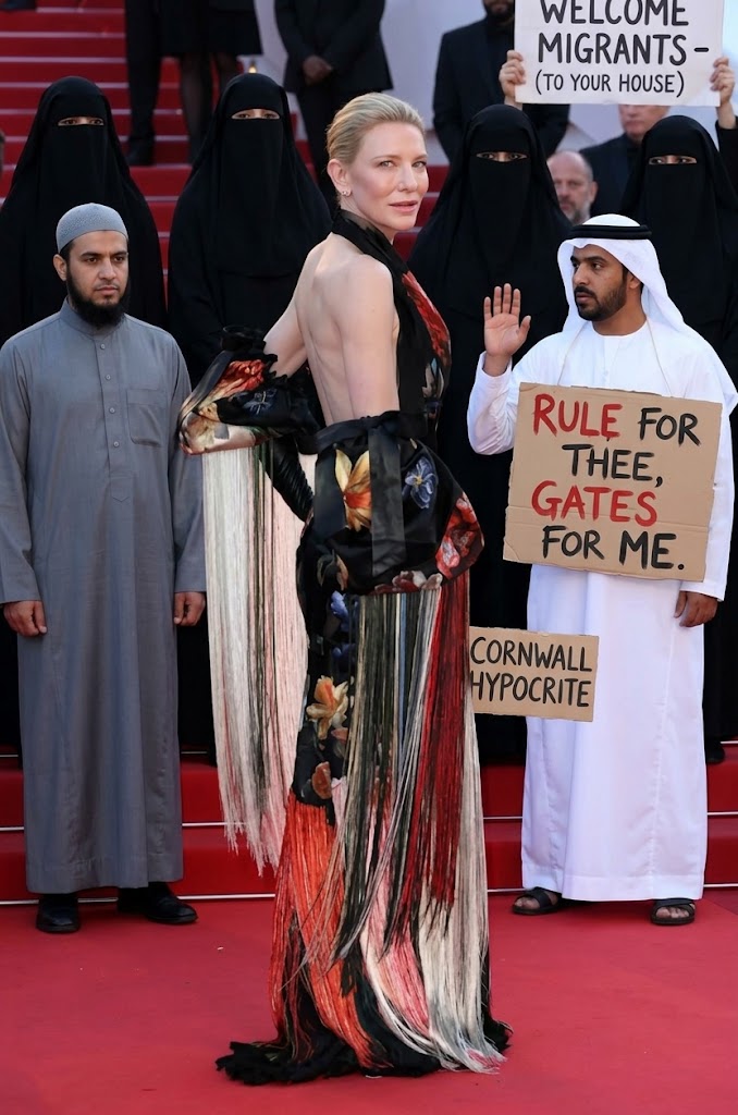 The Hypocrisy of Cate Blanchett – A Complete Phony – Her Sanctimonious Open-Borders Lecture